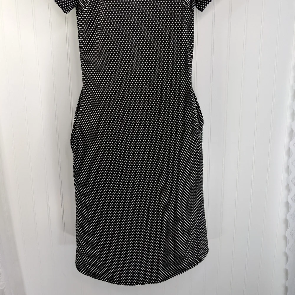 ESHAKTI Mini Polka Dot Shift Dress Sz 6 - Picture 6 of 13
